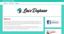 Desktop Screenshot of lisasdoghouse.com